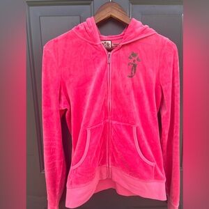 Juicy Couture Velour Jumpsuit Top Hoodie Y2k Vintage